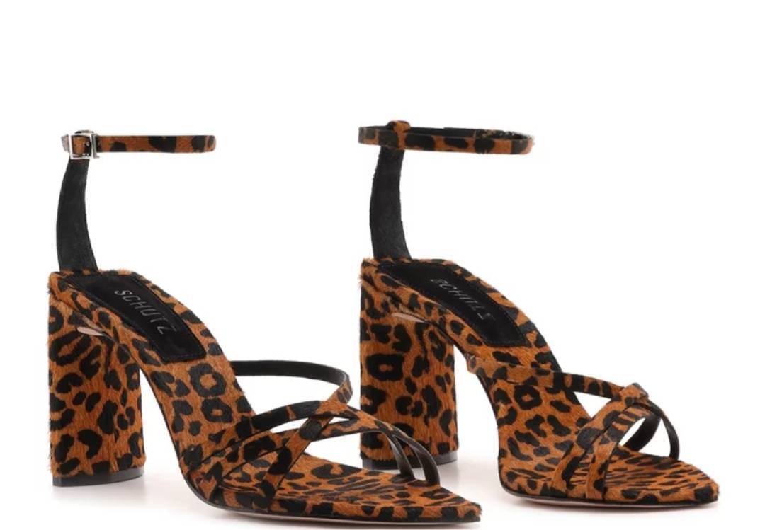 Fashion Sandália animal print🧡