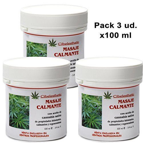 Pack de 3 Crema Calmante con aceite de cannabis