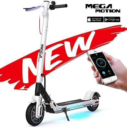 Mega Motion E- Scooter Portátil Patinete Eléctrico Plegable de 8.5 Pulgadas con