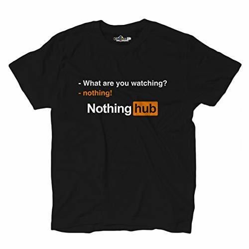 Place KiarenzaFD - Camiseta de Porno de escondite What Are You Watching Nothing