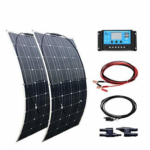 XINPUGUANG 200W kit de Panel Solar 2pcs 100w módulo monocristalino flexible 20A