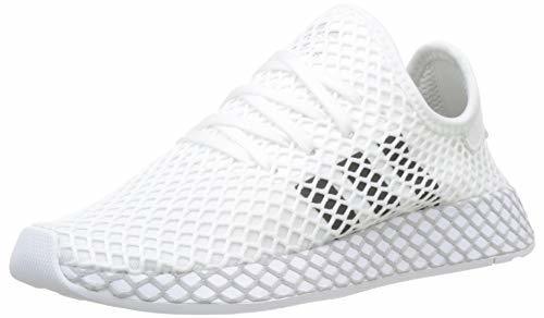 Moda Adidas Deerupt Runner J, Zapatillas de Gimnasia Unisex Niños, Blanco