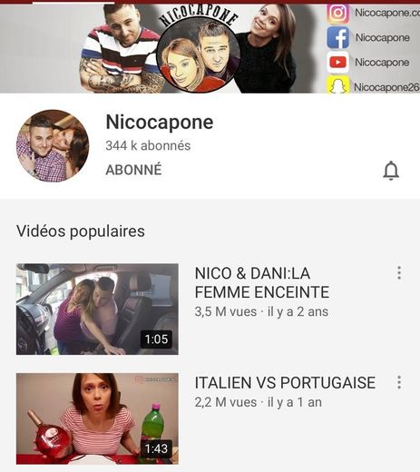 Nicocapone - Youtube 