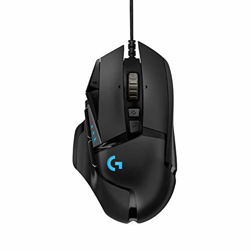 Social Logitech G502 HERO Ratón Gaming con Cable Alto Rendimiento, Sensor HERO 16K,