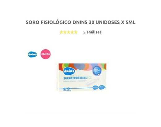 Soro Fisiológico Dnins Unidoses 