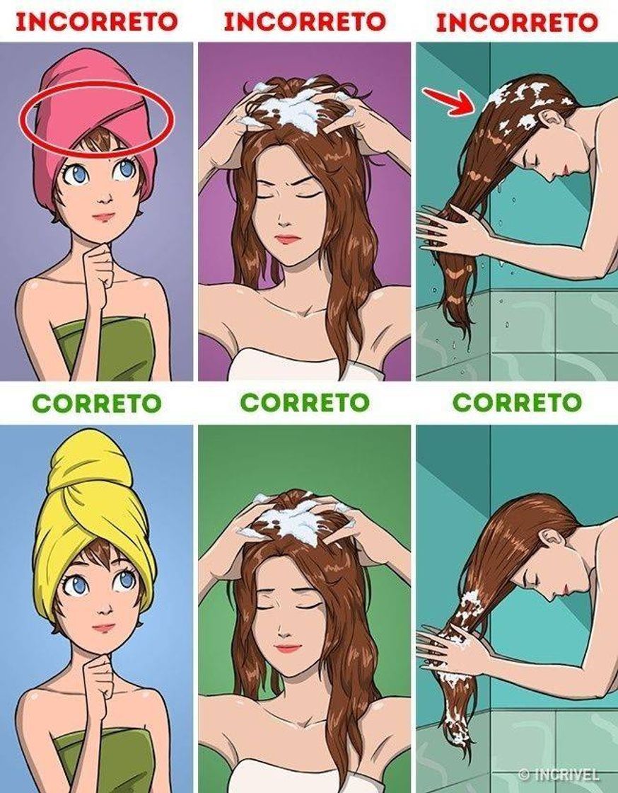 Fashion Contusmes certos com o cabelo