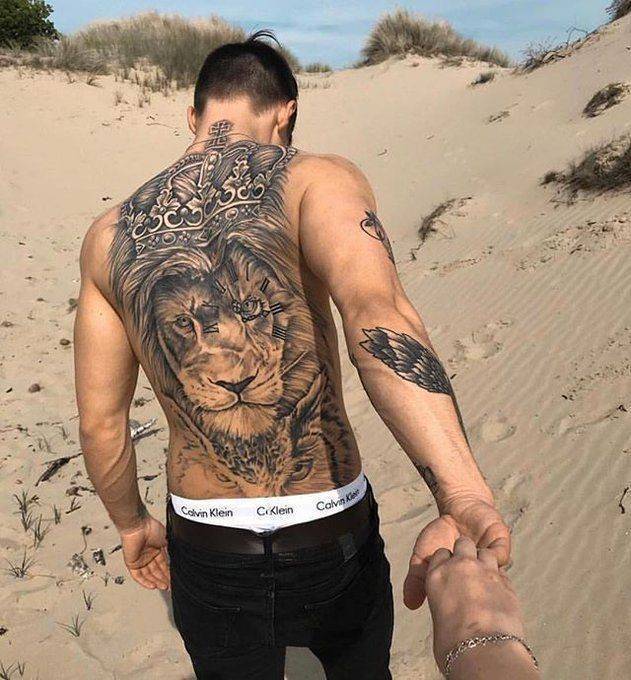 Fashion Tattoo masculina ! Lion 🦁