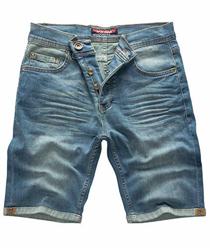 Social Pantalones Vaqueros Cortos de Hombres Jumpsuit Pantalones con Peto Streetwear Lavados Jeans