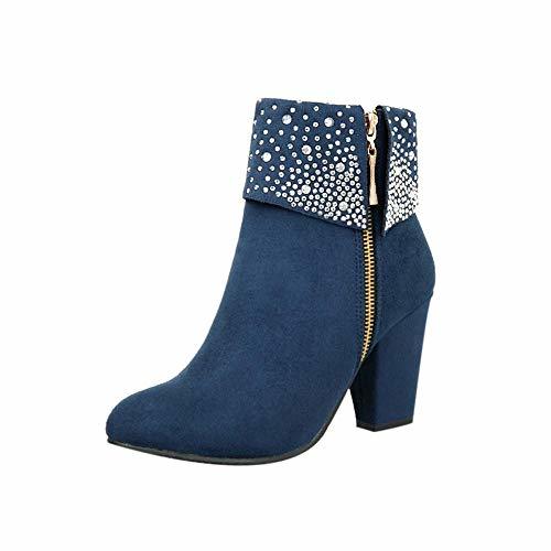 Producto Logobeing Zapatos Mujer Tacones Botines Mujer Tacon Medio Planos Invierno Alto Botas