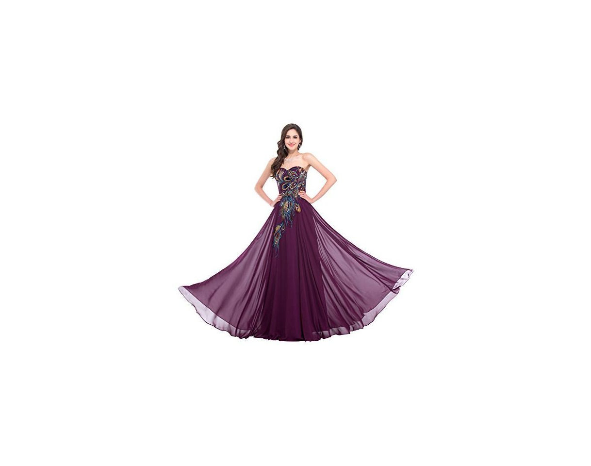 Product Mujer Vestidos Marados Elegante Maxi para Fiesta Sin Mangas Volante Encaje Floral