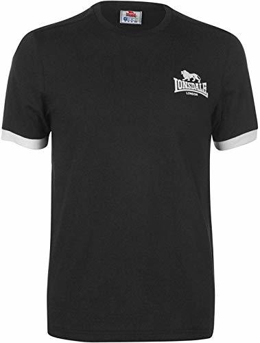 Product Lonsdale - Camiseta de manga corta con logotipo pequeño para hombre Negro