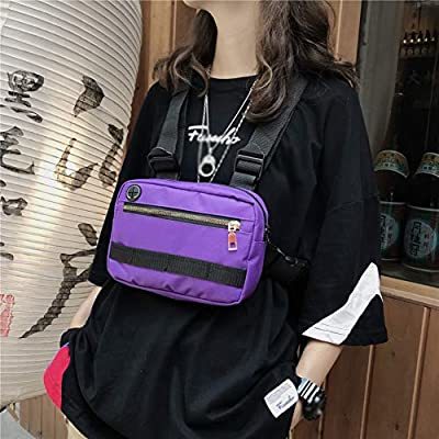 Product EFINNY Hombres Mujeres Pecho Rig Bag Hip Hop Streetwear Riñonera Ajustable Táctico