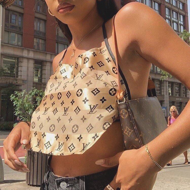 Social Louis Vuitton crop top