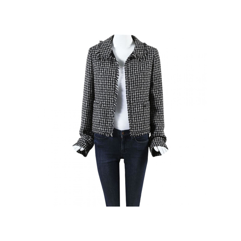Social Chanel Pre-Owned Zip Up Tweed Short Jacket
