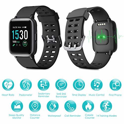 Product LATEC Pulsera Actividad Reloj Inteligente Impermeable IP68 Smartwatch Pantalla Táctil Completa con