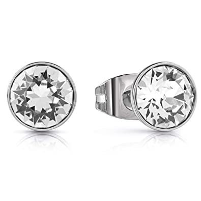 Fashion Guess pendientes para mujer Acero inoxidable con Circonita