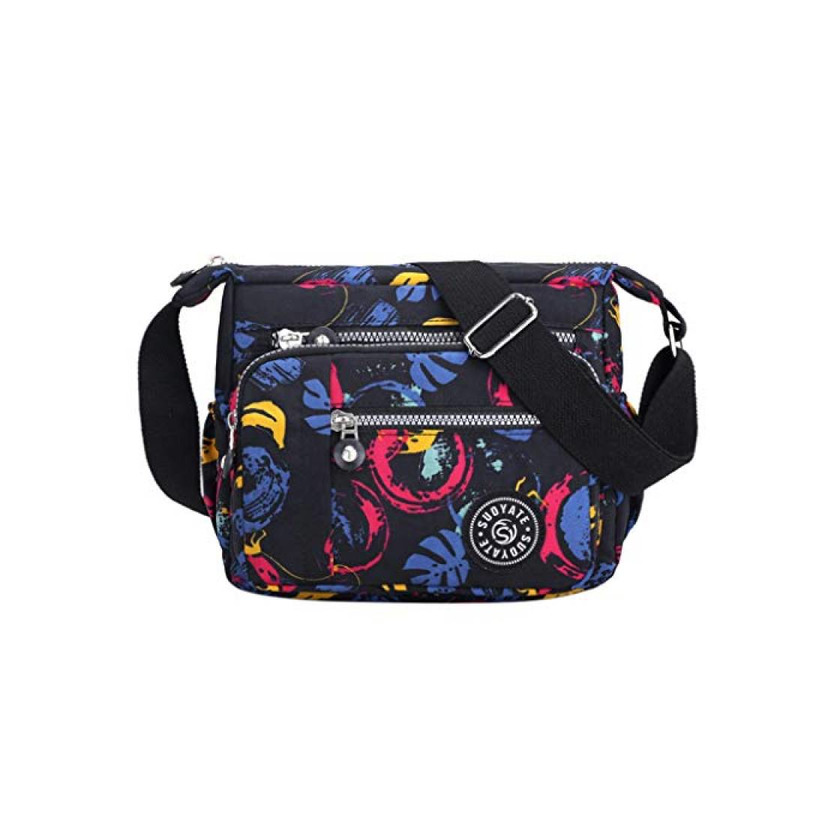 Social Luckycat Mujer de Bolsos de Moda Impermeable Mochilas Bolsas de Viaje Bolso
