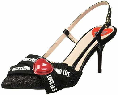 Product Love Moschino Sabotd.pool25 Vernice PU, Zapatillas de Estar por casa con talón