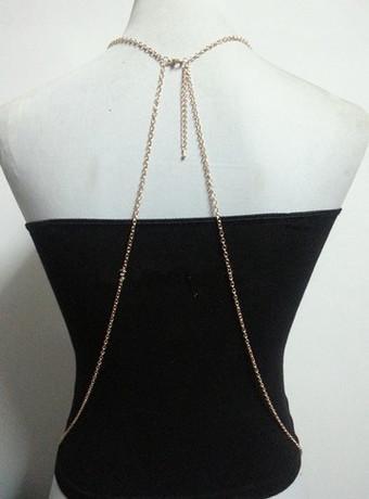 Producto Simsly Beach Party Body Chain Collar Cadena Arnés Bikini Joyería para Mujeres