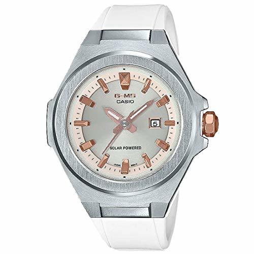 Social Casio G-Shock Women's MSGS500-7A Solar Powered Analog Watch Silver