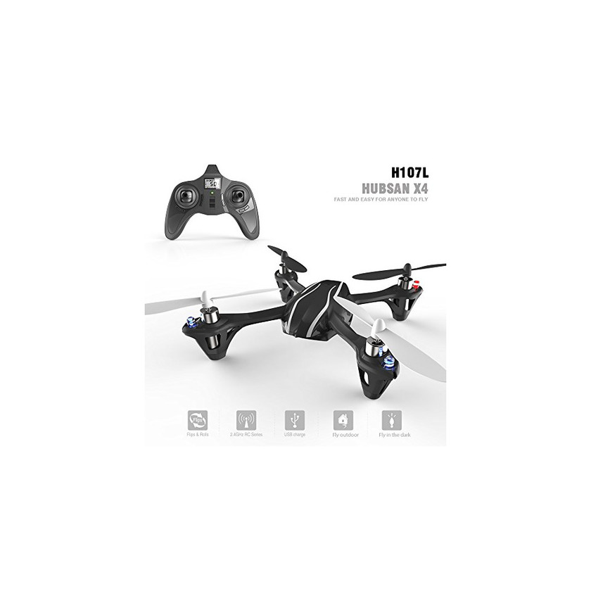 Product HUBSAN Dron H107L X4 2.4GHz RC Sistema de Radio 4 Canales Quadcopter