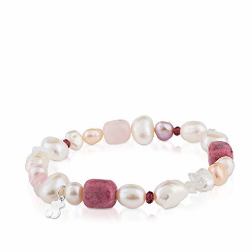 Social TOUS Pearls - Pulsera de Plata de Primera Ley