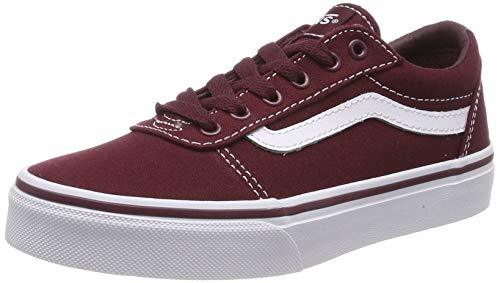 Moda Vans Ward Canvas Zapatillas Unisex Niños, Rojo