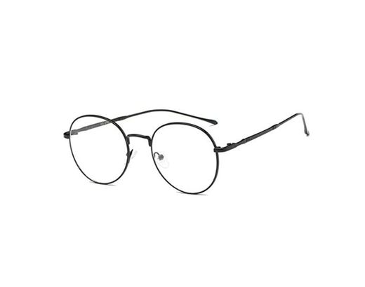 Flydo Gafas Metal Redondas Estilo Retro de los Años Sesenta Hombre y