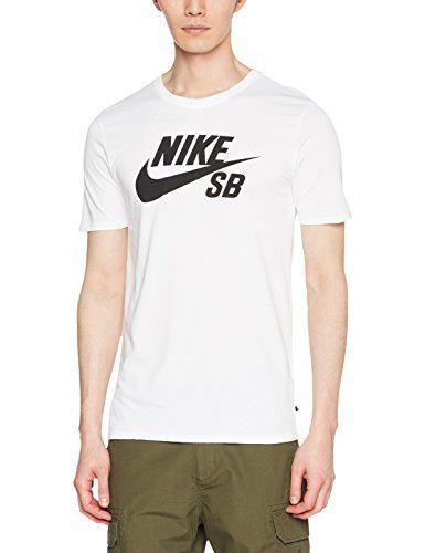 Nike SB Logo tee Camiseta, Hombre, Blanco