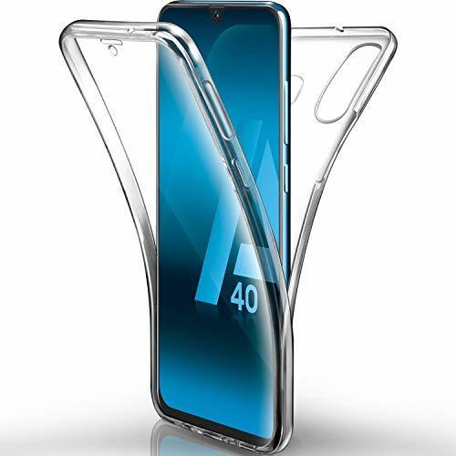 Electronic AROYI Funda Samsung Galaxy A40 Transparente，Silicona Doble Cara Carcasa 360°Full Body Protección，Anti-Arañazos