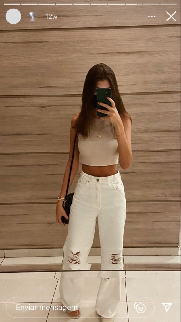 Videogames calca jeans branca + top 