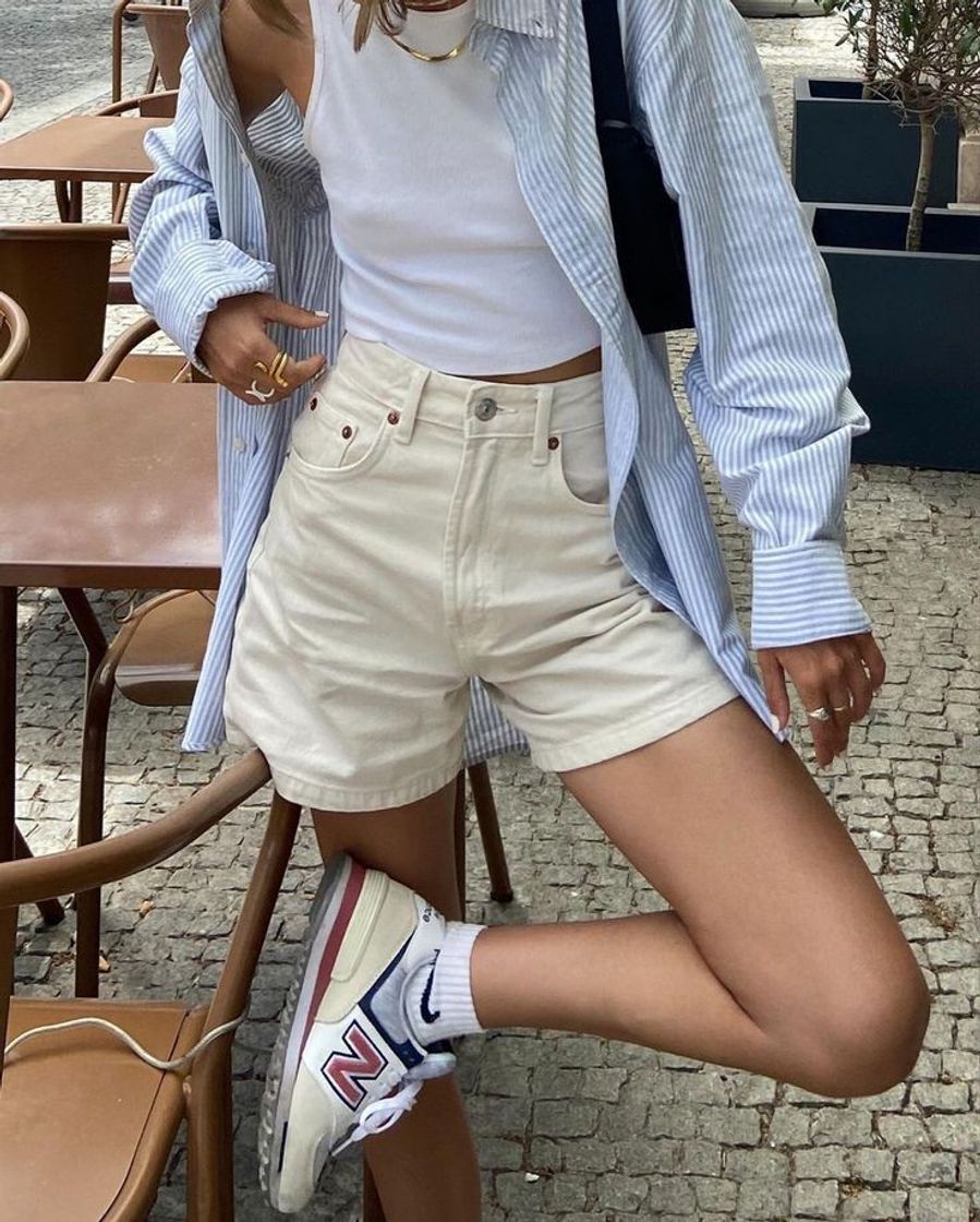 Social basics + camisão listrado 