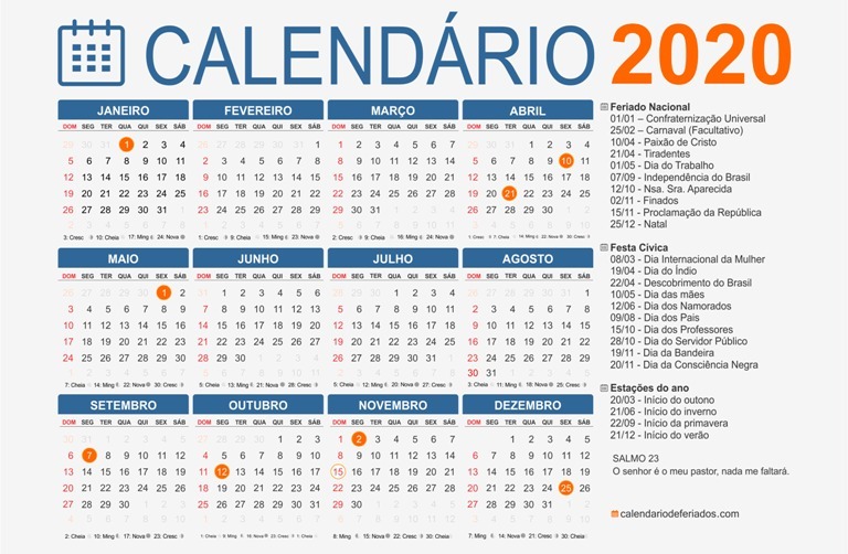 Aplicaciones Calendário 