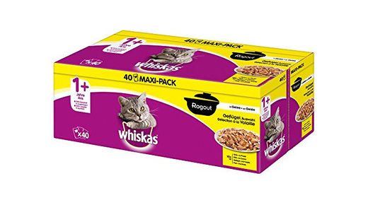 whiskas - Alimento húmedo para Gatos Adultos