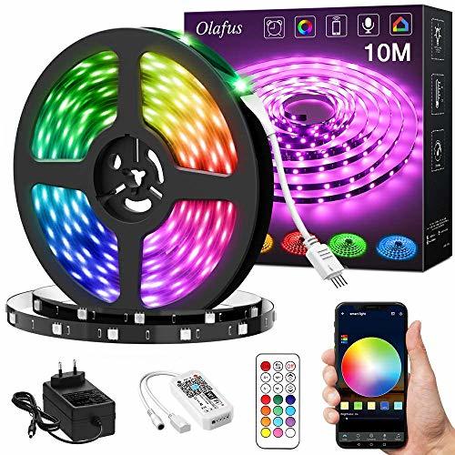 Categoría de hogar Olafus 10M Tira LED Alexa WiFi Música RGB Inteligente con Control Remoto