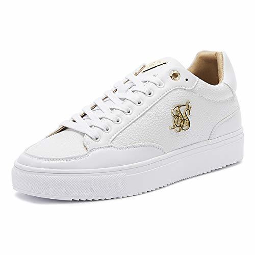 Lugar SikSilk Phantom Lux Hombres Blanco Zapatillas-UK 7