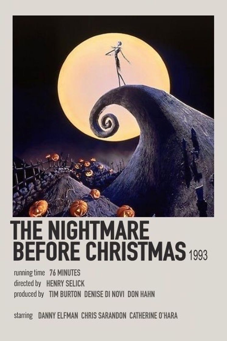 Movie The nightmare before Christmas 