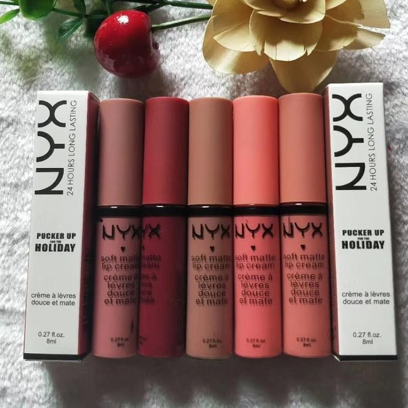 Social NYX Professional Makeup Pintalabios Soft Matte Lip Cream, Acabado cremoso mate, Color