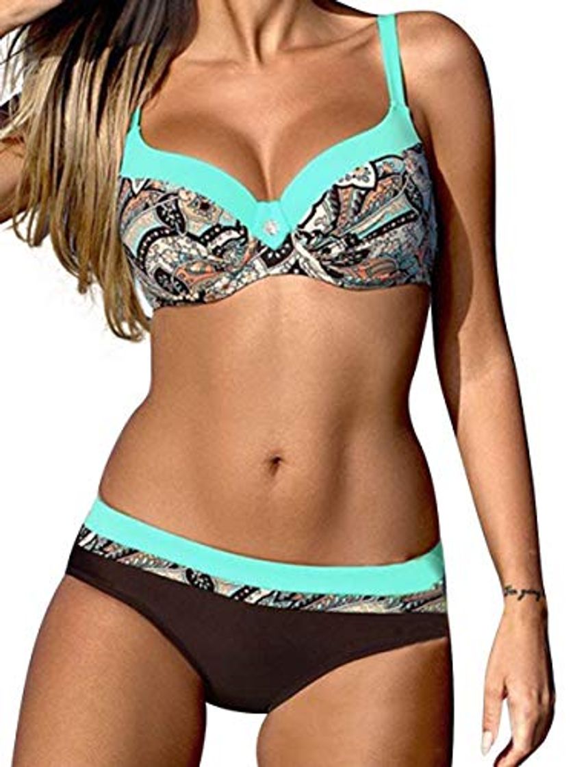 Social Yuson Girl Tops de Bikini Mujer Push-up Trajes de baño Dos Piezas