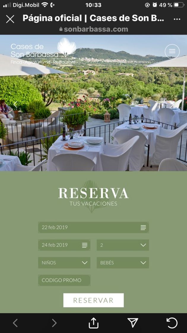 Restaurants Página oficial | Cases de Son Barbassa | Agroturismo Mallorca