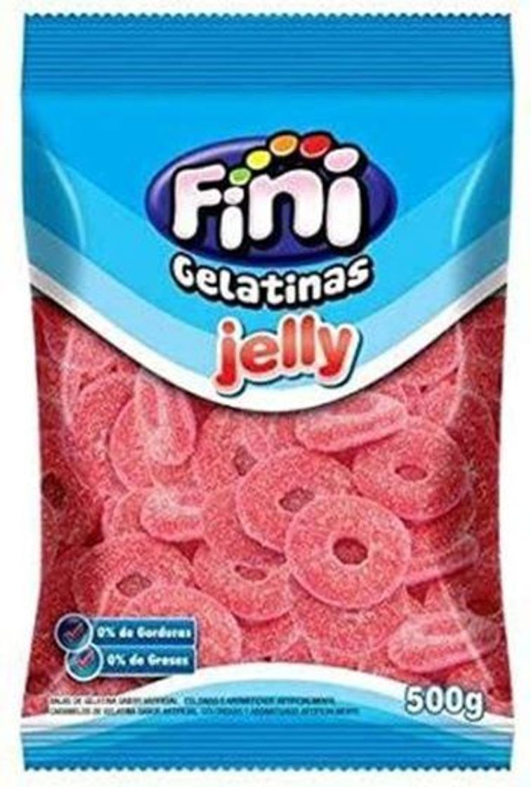 Fashion Balas de Gelatina Aros de Morango Fini 500g

