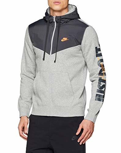 Producto Nike M NSW HBR+ Hoodie FZ FLC Chaqueta, Gris