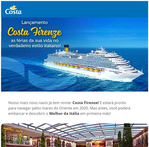 Costa Cruzeiros: férias e viagens de cruzeiro | Costa Cruzeiros