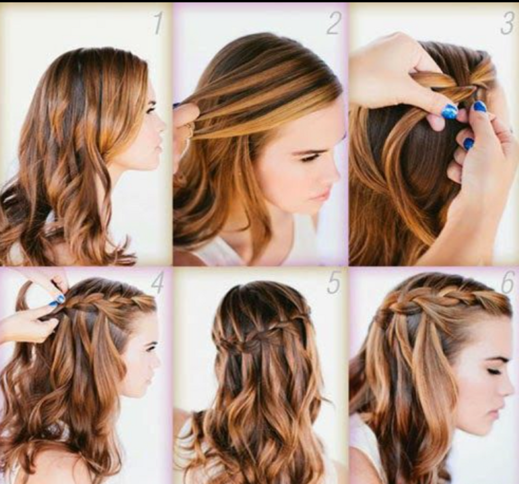 Fashion Penteado cabelo liso 