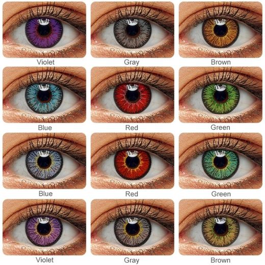 Lentillas de colores para cosplay 