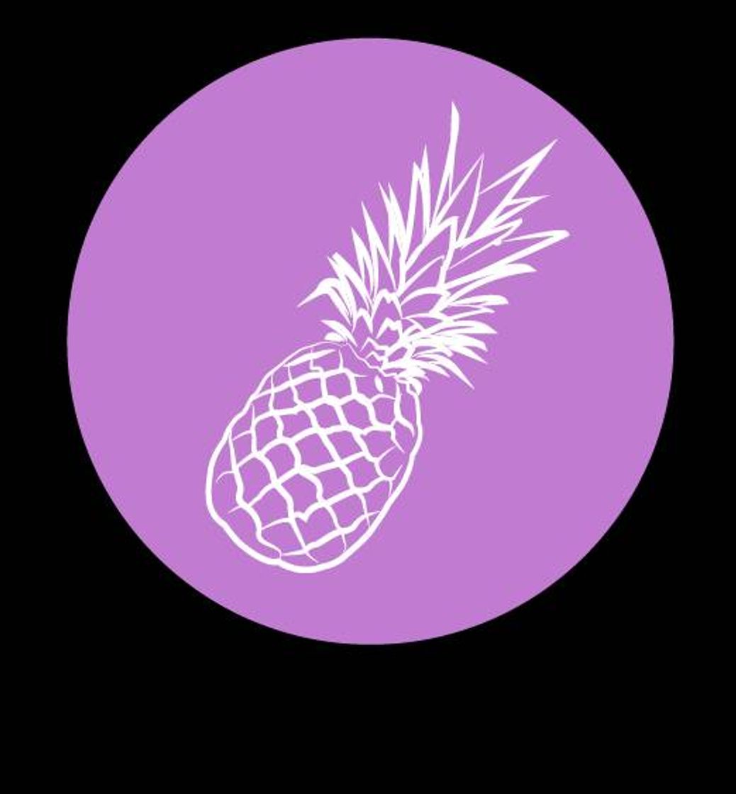 Fashion Purple Pineapple Design