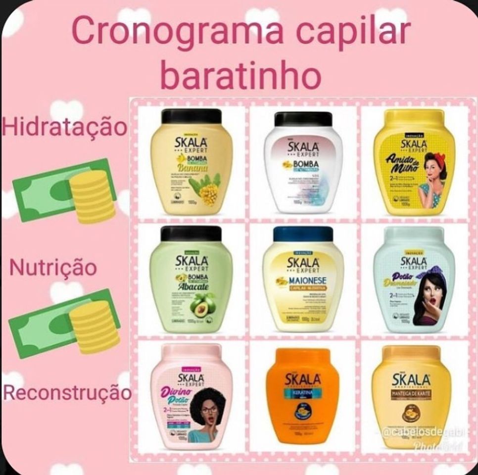 Moda Cronograma capilar baratinho