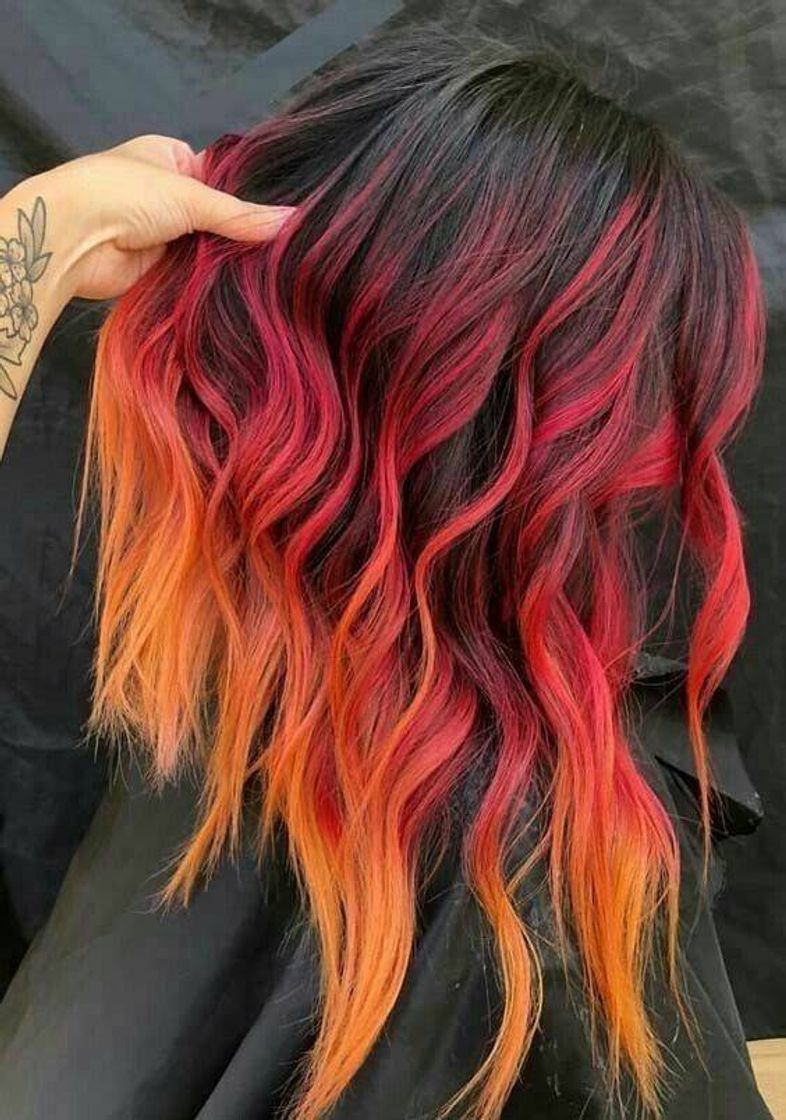 Social Vermelho com laranja
