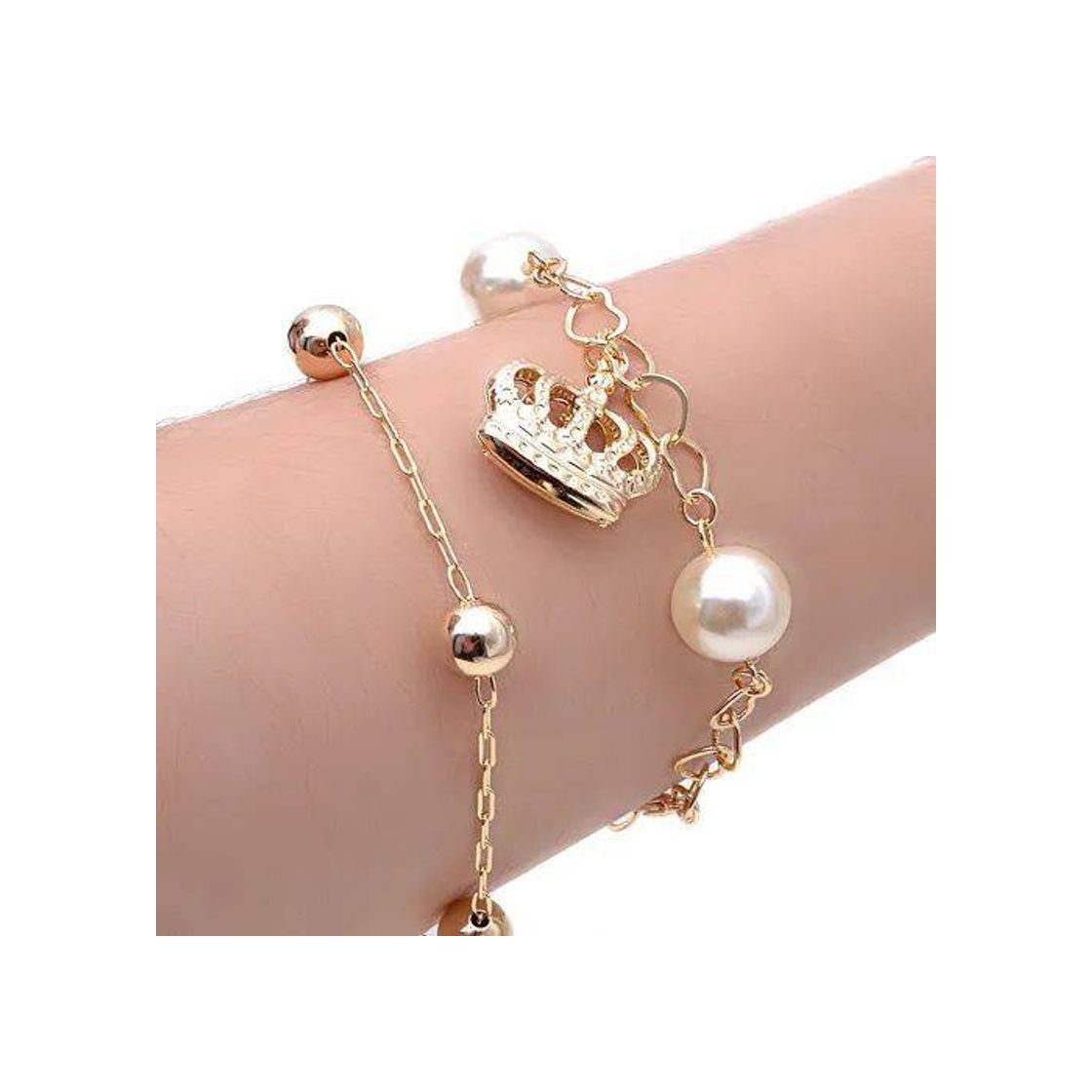 Moda Kit 5 Pulseiras de 18K