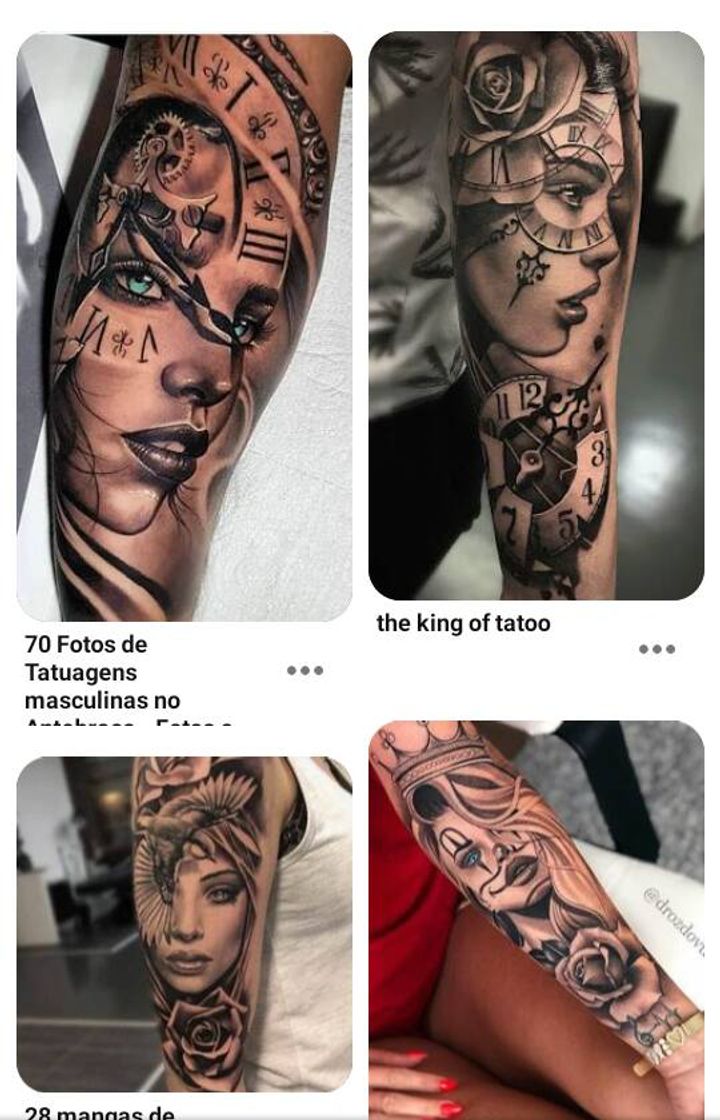 Fashion Pin em Tatuagens Masculinas